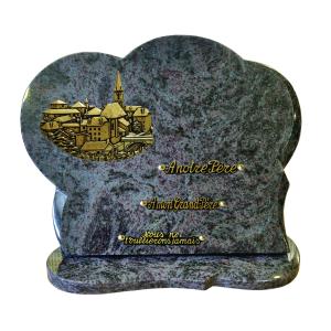 Plaque funéraire Racines et Village